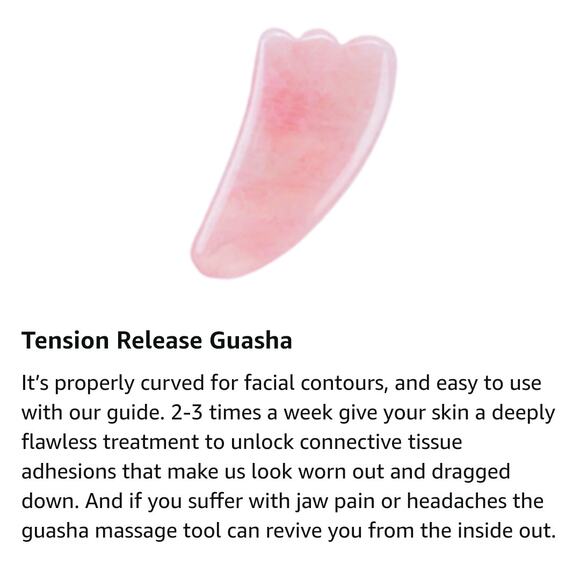 2 Brazilian Rose Quartz Crystal High Quality Facial Rollers Massagers + Gua Sha - Picture 7 of 10